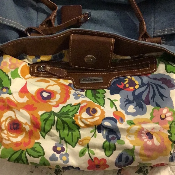 Giani Bernini Blue Fabric (denim/twill) Handbag - Picture 8 of 11